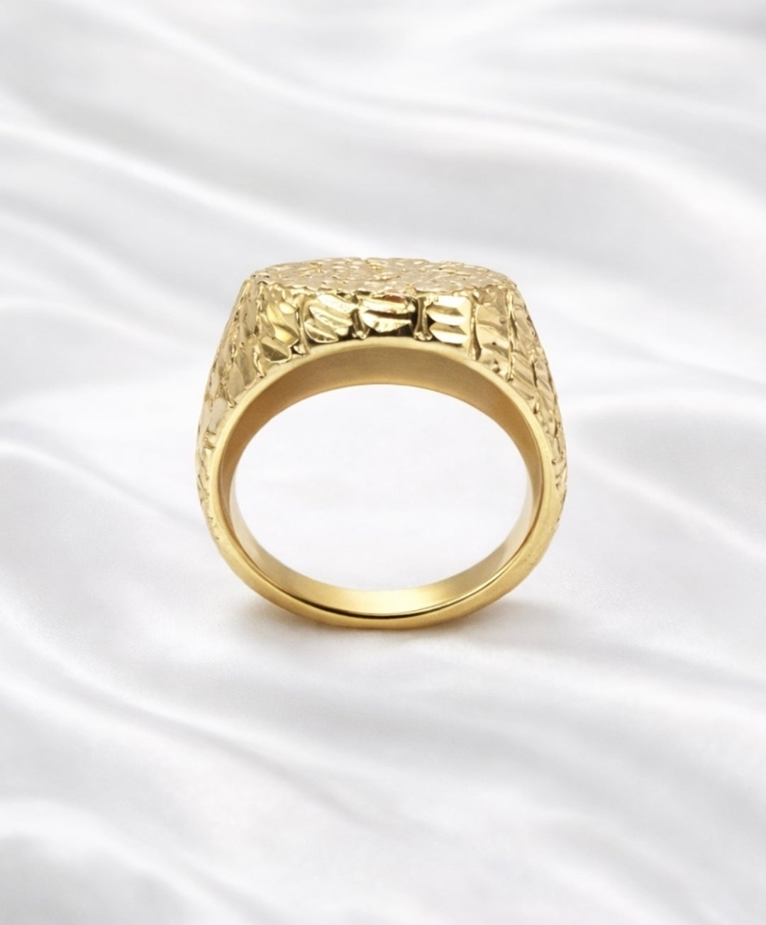 10K ROUND NUGGETS DESIGN MAN'S RING – 9.5 – JY Jewelry Wholesale