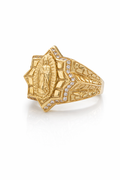 14K STAR SHAPE VIRGIN MARY RING – 12 – JY Jewelry Wholesale