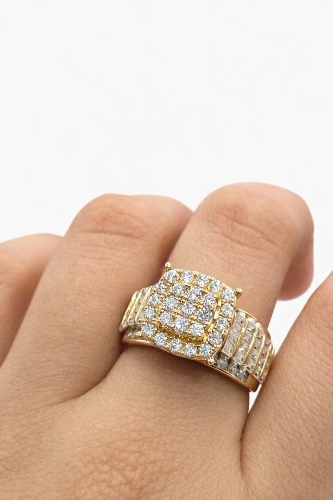 10K 2.5CTW VVS MOISSANITE CINDIRELA RING – 7 – JY Jewelry Wholesale