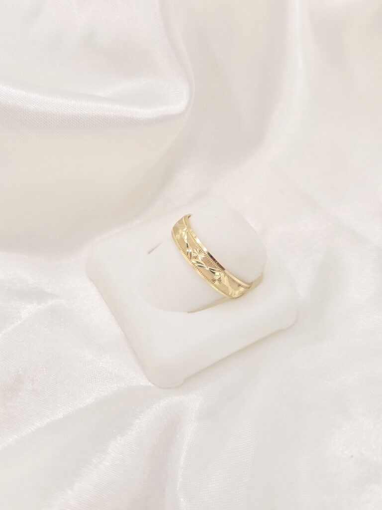 10K HOLLOW MEN'S ENGAGEMENT RING WITH ASTERISK DESIGN – 10 – JY Jewelry Wholesale