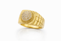 14K ELEGANT CZ ROUND DETAIL MAN'S RING – 10 – JY Jewelry Wholesale
