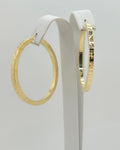 10K MODERN FLASH DETAIL STRAIGHT HOOPS EARRINGS – 5 – JY Jewelry Wholesale