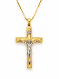 14K MEDIUM CHRIST ON CROSS PENDANT – JY Jewelry Wholesale