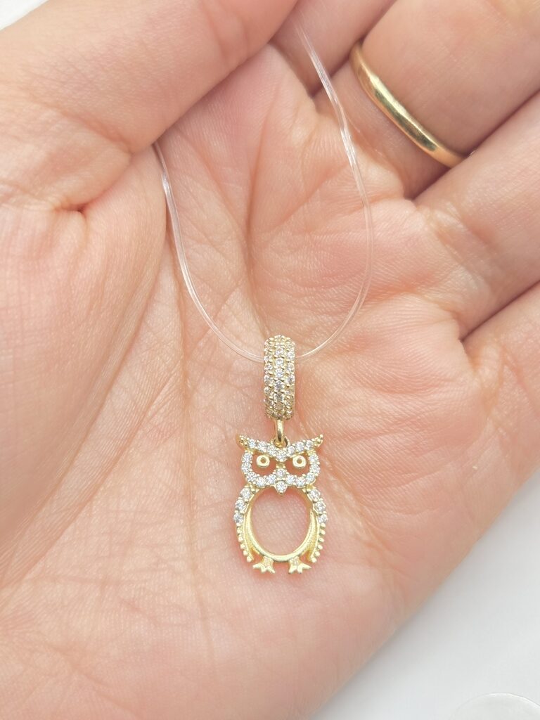 10K CZ OWL CHARM – JY Jewelry Wholesale