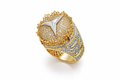 14K TWO TONE MERCEDEZ DIAMOND RING – 11 – JY Jewelry Wholesale