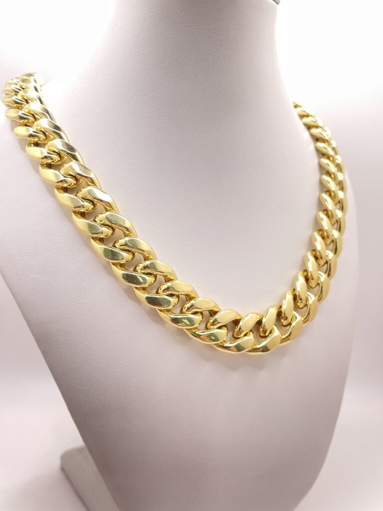 10K SEMISOLID MIAMI CUBAN CHAIN 26" 13MM – JY Jewelry Wholesale