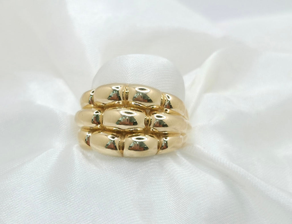 14K SMALL MODERN CORN DESIGN WOMEN'S RING – 7.5 – JY Jewelry Wholesale