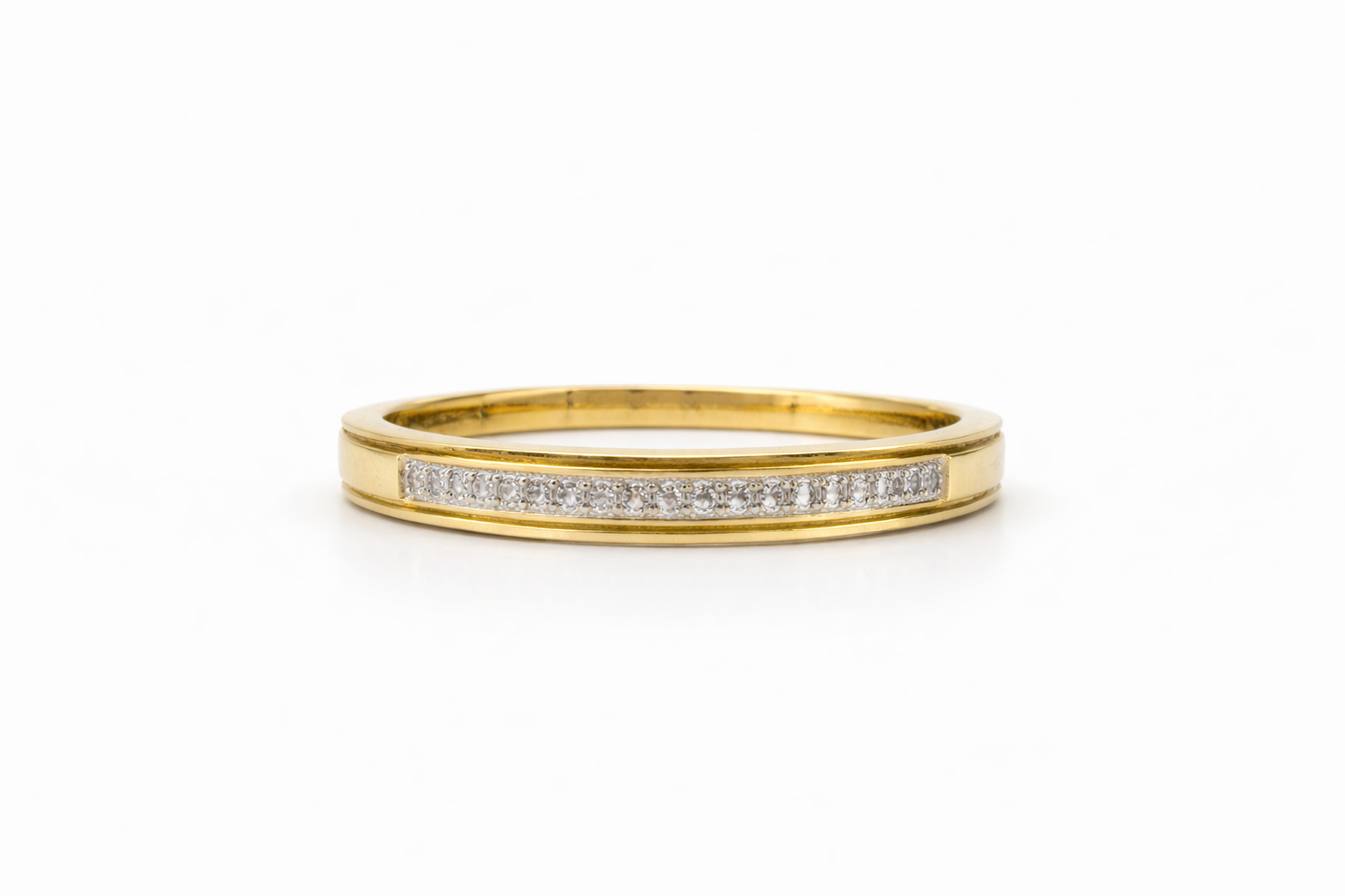 10K YELLOW GOLD DIAMOND BAND RING – 10 – JY Jewelry Wholesale