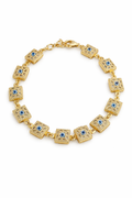14K SQUARE EYE BRACELET – 7-7.5" – JY Jewelry Wholesale