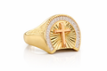 10K CROSS HORSE SHOE RING – 10 – JY Jewelry Wholesale