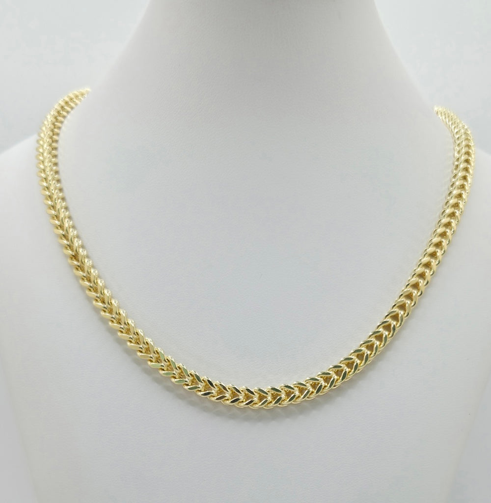 10K HOLLOW FRANCO CHAIN – 26" 5MM – JY Jewelry Wholesale