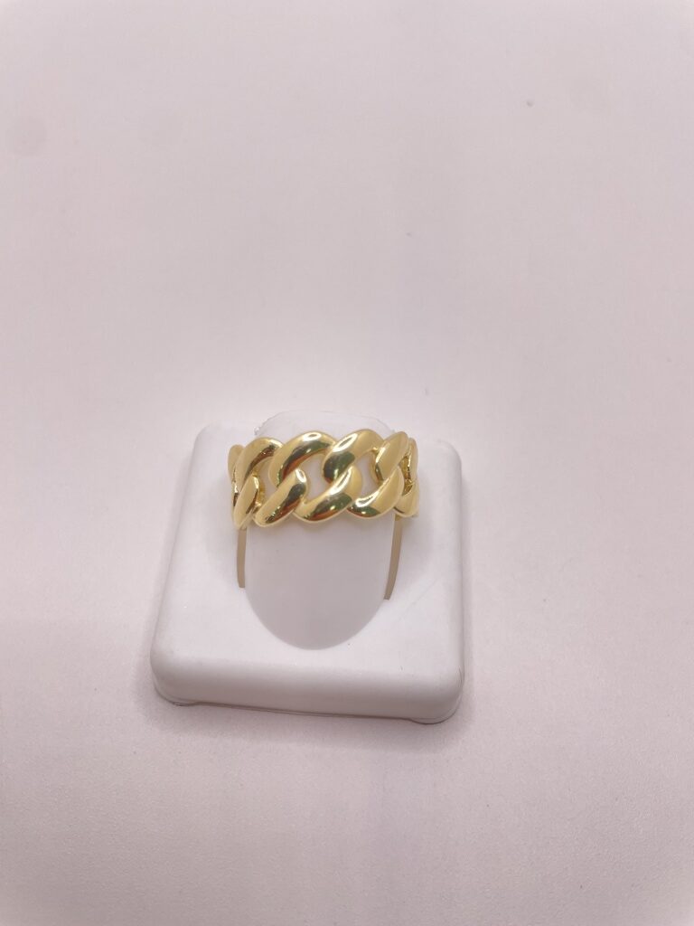10K MODERN PLAIN LINK STYLE RING – 10.5 – JY Jewelry Wholesale