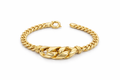 10K LARGE CHAIN DETAIL BRACELET – 7" – JY Jewelry Wholesale