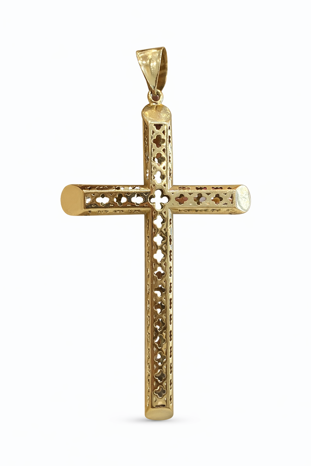 10K LARGE MODERN CROSS PENDANT – JY Jewelry Wholesale