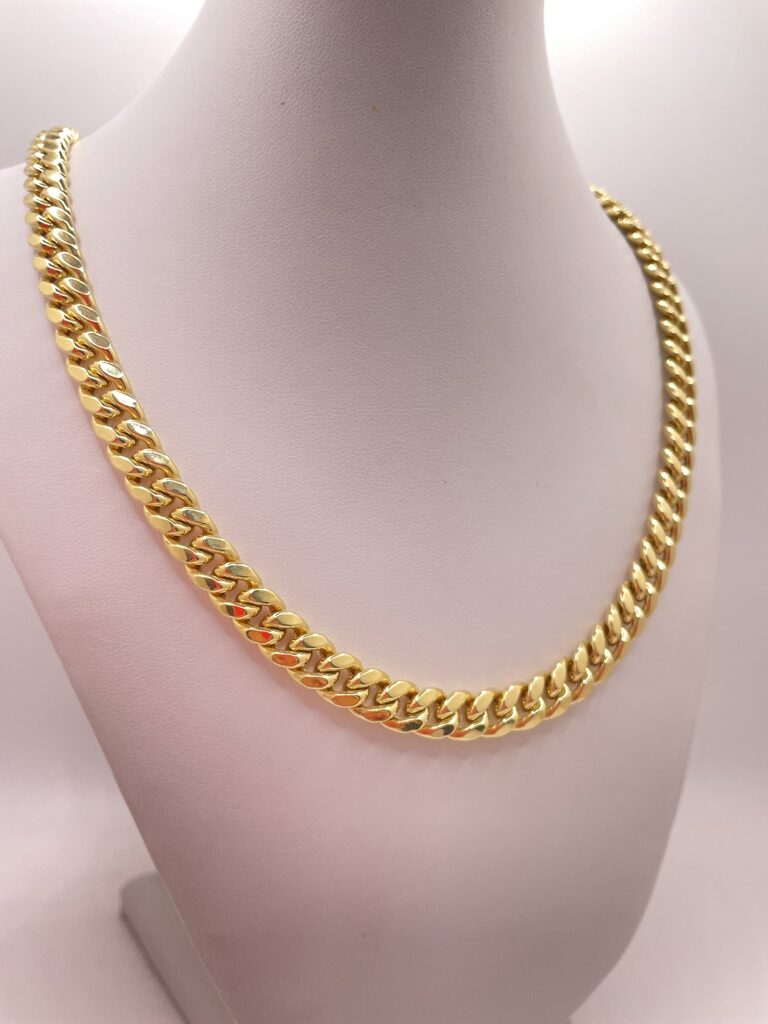 10K SEMISOLID MIAMI CUBAN CHAIN 26" 8MM 39.7GR – JY Jewelry Wholesale