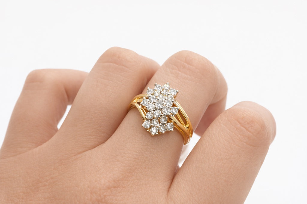 14K ELEGANT AN EXOTIC DESIGN DIAMOND WOMAN'S RING – 6 – JY Jewelry Wholesale