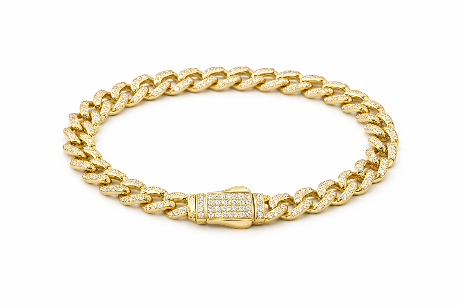 10K CZ MONACO STYLE BRACELET – 7.5" 5MM – JY Jewelry Wholesale