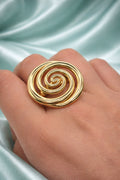 10K MODERN SPIRAL RING – 8.5 – JY Jewelry Wholesale