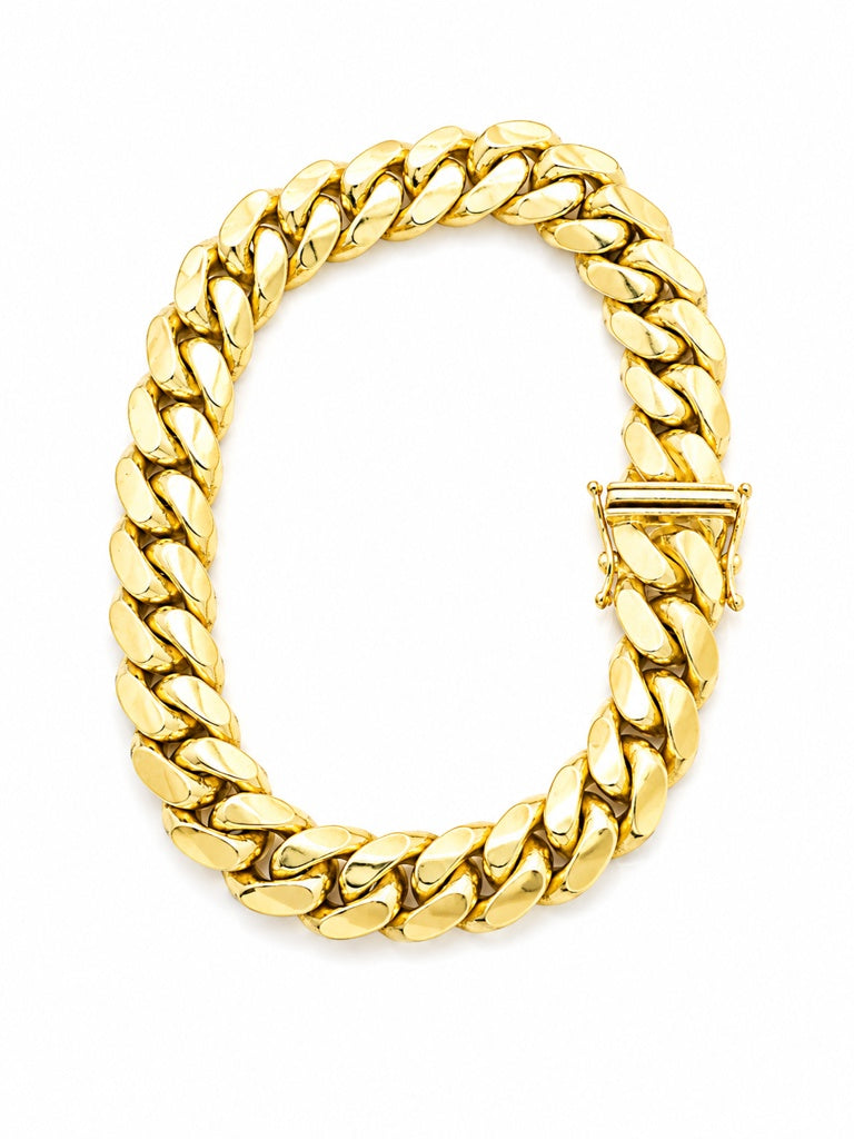14K SO SOLID MIAMI CUBAN BRACELET – JY Jewelry Wholesale