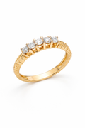 14K DELICATE PRINCESSA DIAMOND RING – 7 – JY Jewelry Wholesale