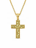 10K NUGGETS DESIGN CROSS PENDANT – SMALL – JY Jewelry Wholesale