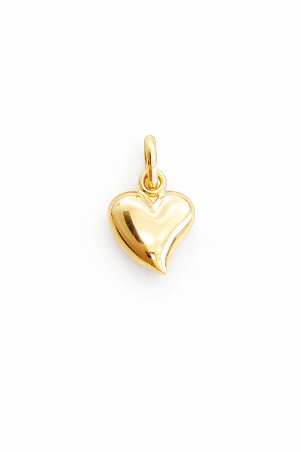 14K TPUFFY HEART PENDANT – 8MM SMALL – JY Jewelry Wholesale