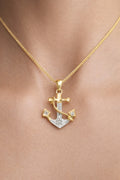 10K YELLOW GOLD ANCHOR DIAMOND PENDANT – JY Jewelry Wholesale