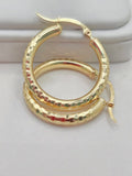 10K SQUARE CUT HOOPS EARRINGS – 3 3MM – JY Jewelry Wholesale