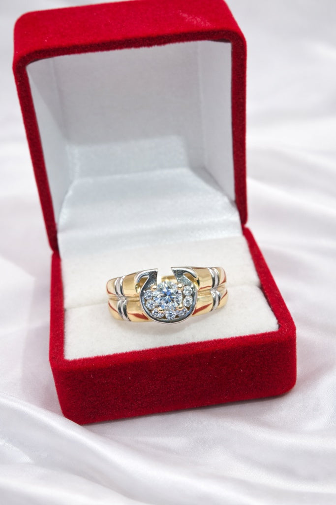 14K HORSESHOE ENGAGEMENT WOMAN'S RING – 10 – JY Jewelry Wholesale