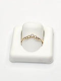 14K DELICATE STONES V STYLE RING – 7 – JY Jewelry Wholesale