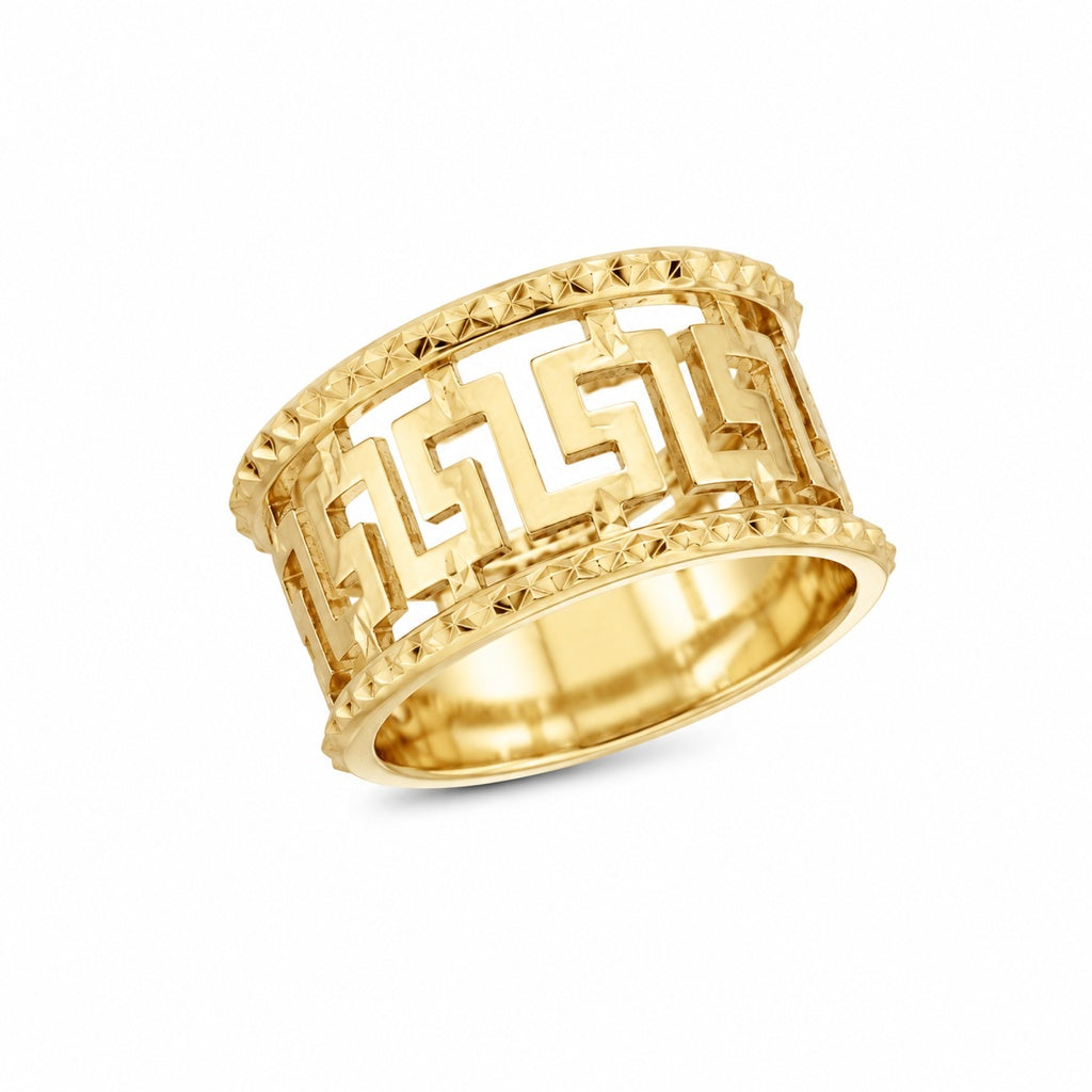 14K YELLOW GOLD GREEK SILHOUETTE RING – 8 – JY Jewelry Wholesale