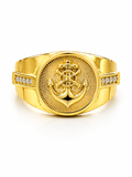 10K PLAIN BACK ANCHOR RING – 11 – JY Jewelry Wholesale