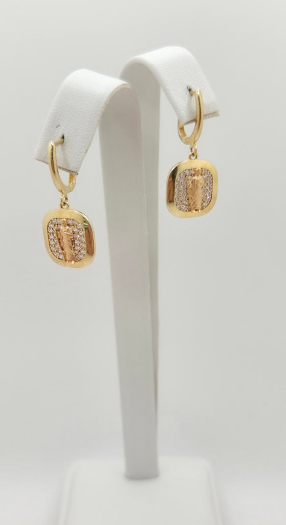 10K SQUARE SAN JUDAS PENDANT EARRINGS – JY Jewelry Wholesale