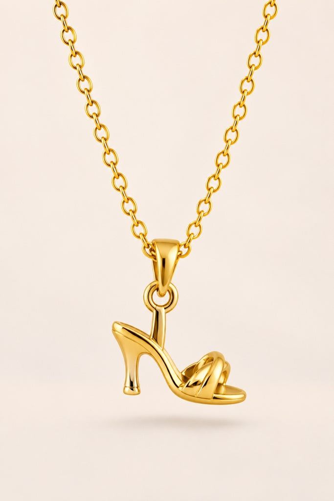 10K SMALL GOLDEN HEEL SHOE PENDANT – JY Jewelry Wholesale