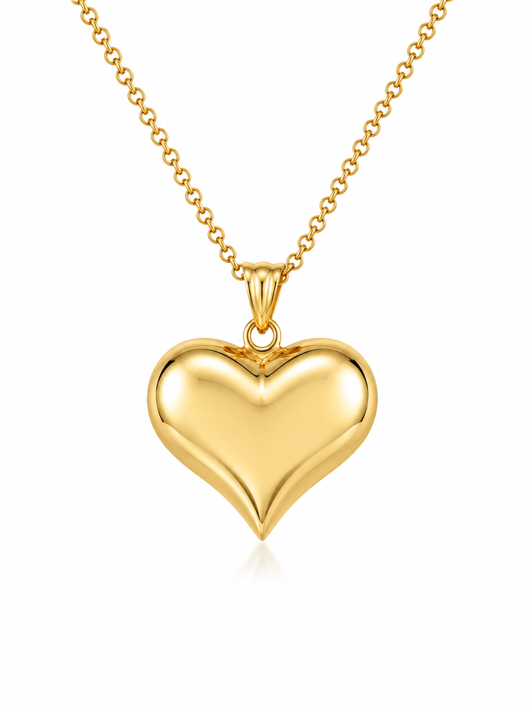 10K MEDIUM DIAMOND CUT HEART PENDANT – MEDIUM – JY Jewelry Wholesale