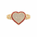 10K HEART RING – 7 – JY Jewelry Wholesale