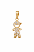 14K EXTRA SMALL CZ BABY BOY PENDANT – XS – JY Jewelry Wholesale