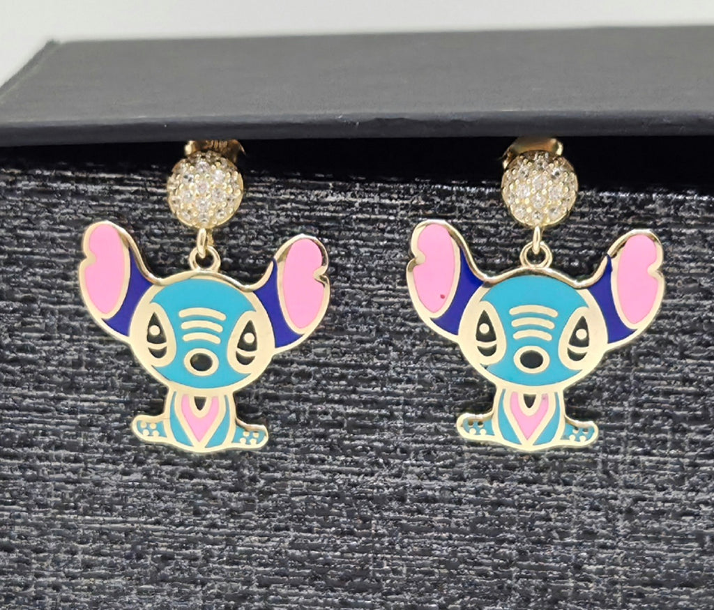 10K SKY BLUE FLAT STYLE EARRINGS – JY Jewelry Wholesale
