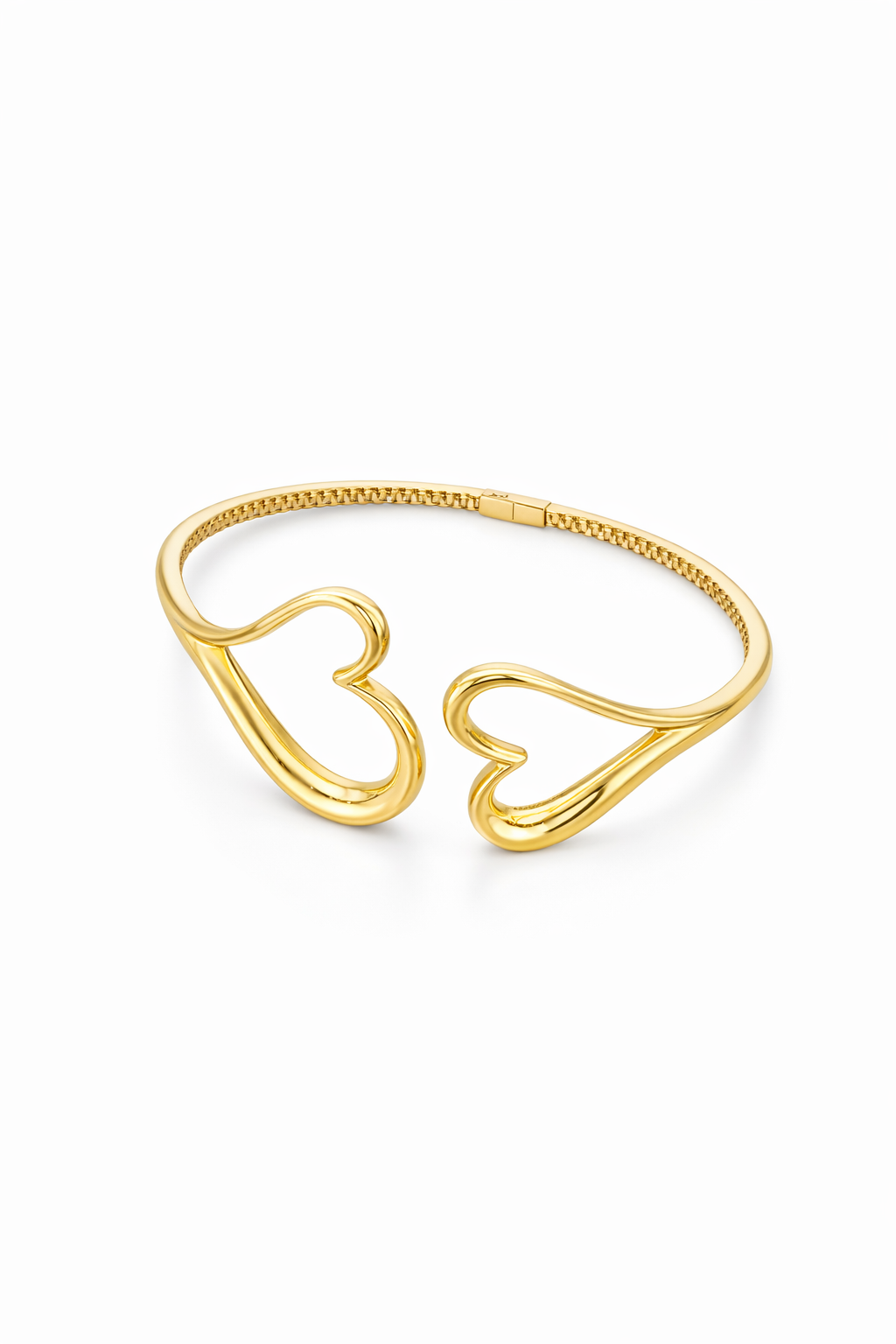 10K ELEGANT HEART SILHOUETTE BANGLE – JY Jewelry Wholesale