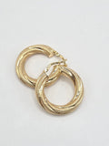 10K CROOKED NEVADAS HOOPS EARRINGS – 2 5MM – JY Jewelry Wholesale