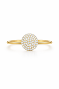 14K DELICATE SMALL CZ CIRCLE CENTER DESIGN RING – 7 – JY Jewelry Wholesale