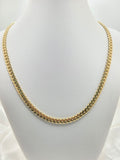 10K SOLID MIAMI CUBAN CHAIN CZ LOCK – 22" 6MM – JY Jewelry Wholesale