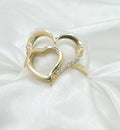 10K SMALL TWO HEART SILHOUETTE RING – 7 – JY Jewelry Wholesale