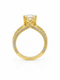 14K ELEGANT WHITE STONE PROMISE RING – 7 – JY Jewelry Wholesale
