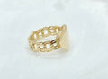 10K CHINO LINK STYLE PLAIN HEART RING – 8 – JY Jewelry Wholesale