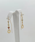 10K GEOMETRICS FORMS PENDATS EARRINGS – JY Jewelry Wholesale