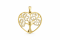 14K CZ LIFE TREE INSIDE HEART PENDANT – MEDIUM – JY Jewelry Wholesale