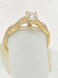 14K YG SOLITAIRE 0.70CT MOISSANITE WOMAN'S RING – 7 – JY Jewelry Wholesale