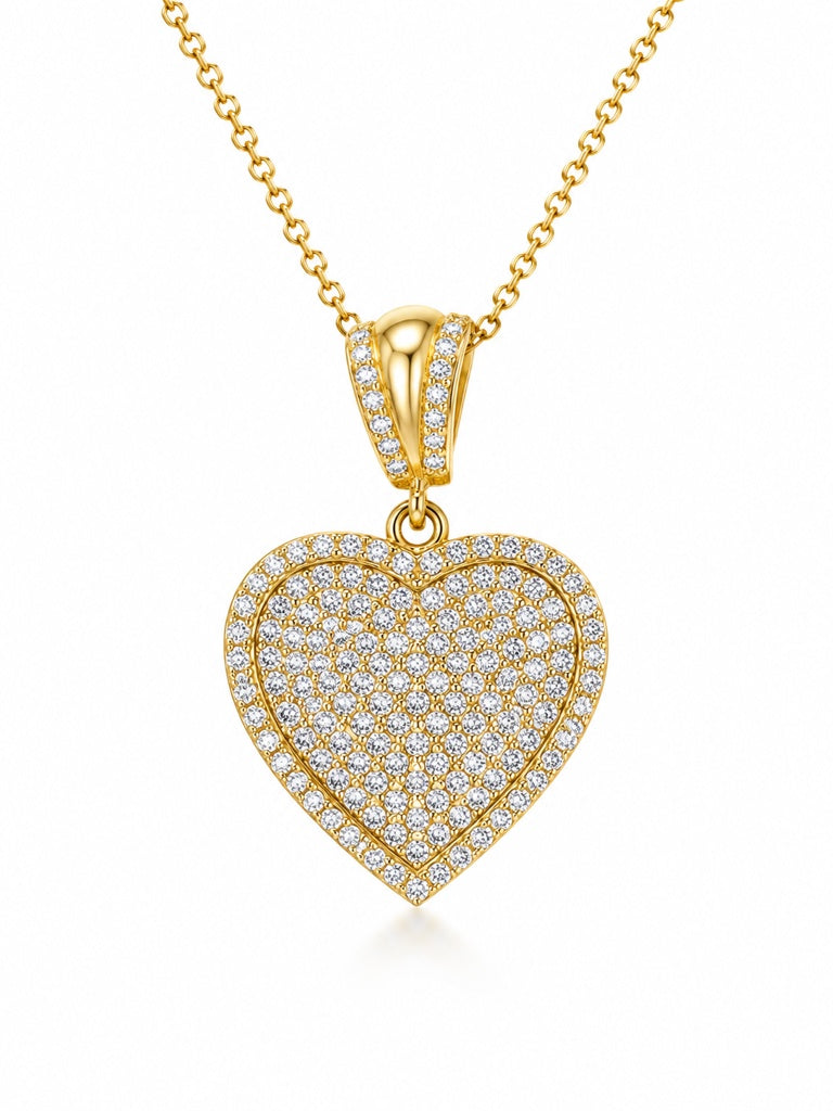 10K CZ HEART PENDANT – JY Jewelry Wholesale