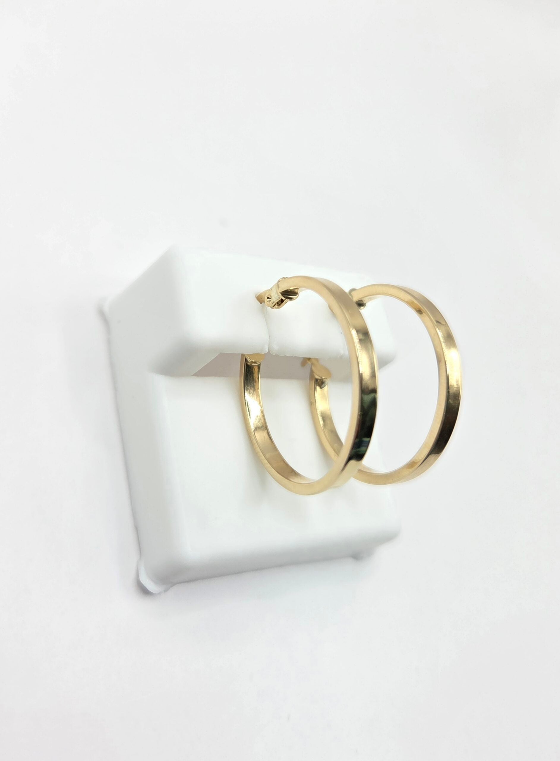 10K STRAIGH PLAIN HOOPS EARRINGS – JY Jewelry Wholesale